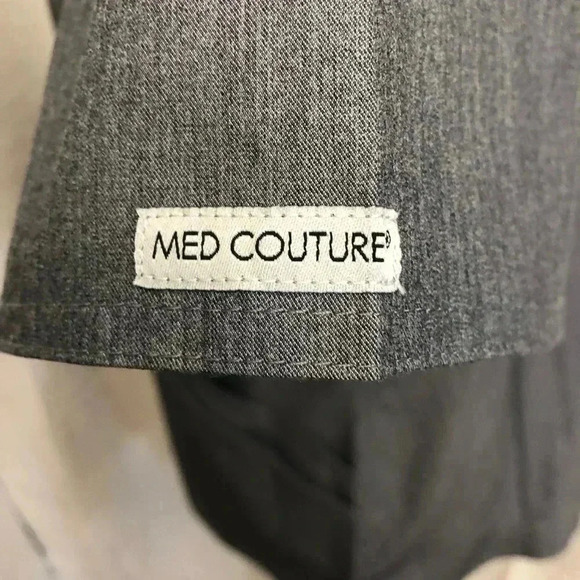 MED COUTURE Touch Mock Wrap Women’s 3-Pocket Scrub Top (7472) - Picture 6 of 10